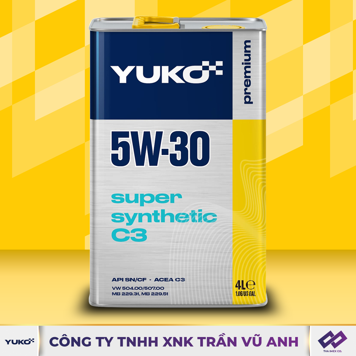 YUKO SUPER SYNTHETIC C3 5W30 SN 4L